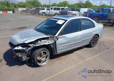 2004 Honda Civic Ex из США, поврежденный, VIN JHMES26794S000992